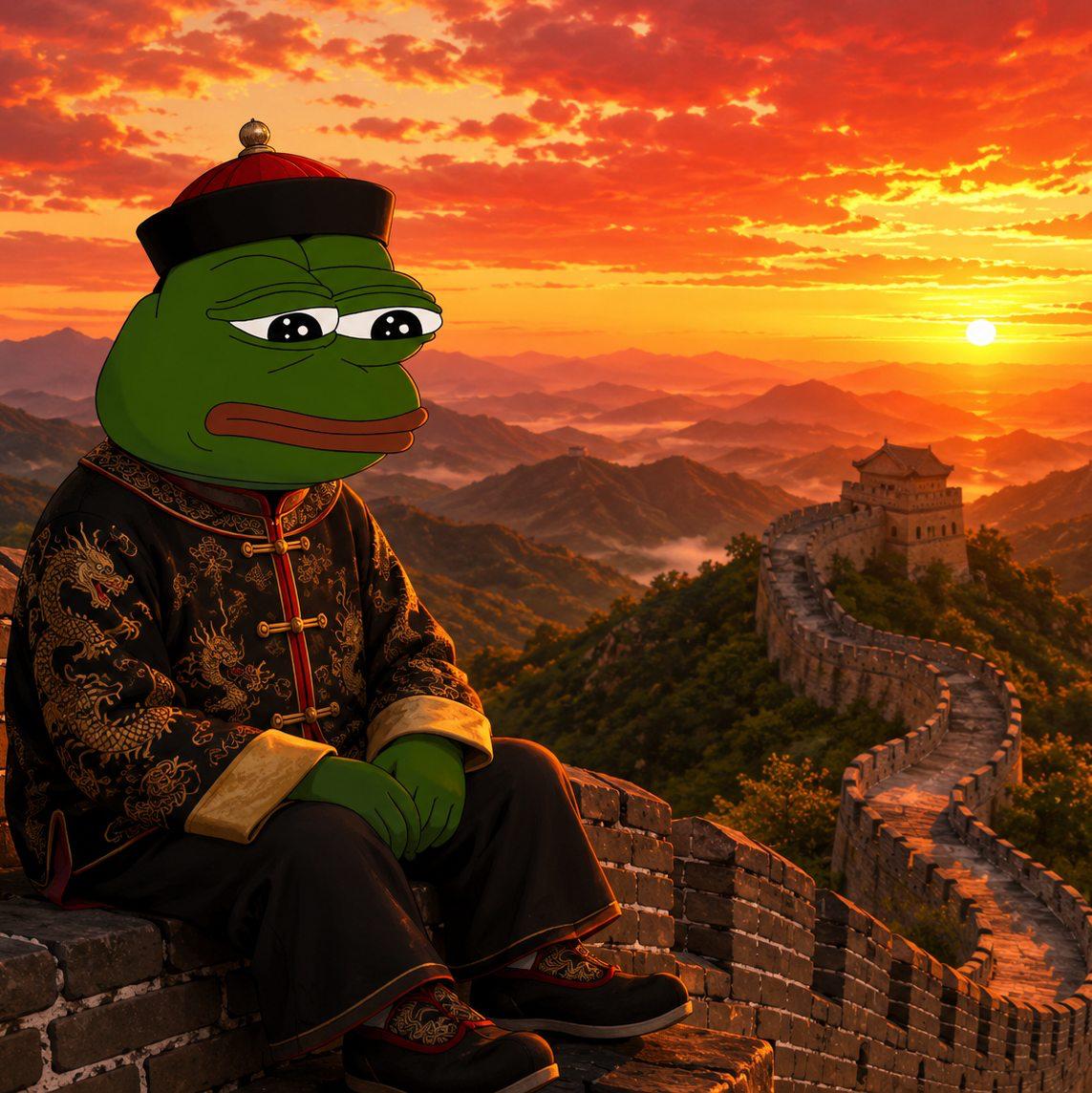 Peipe on the Great Wall of China